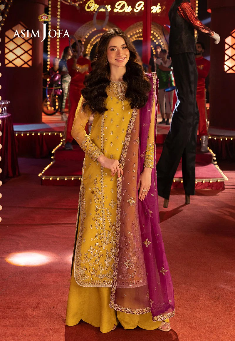 ASIM JOFA  -WINTER 3PC LUXURY CHIFFON   DF-112