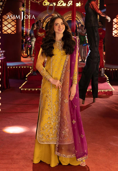 ASIM JOFA  -WINTER 3PC LUXURY CHIFFON   DF-112