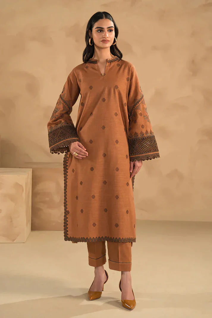 CHARIZMA -3PC DHANAK EMBROIDERED SUIT DF-1735