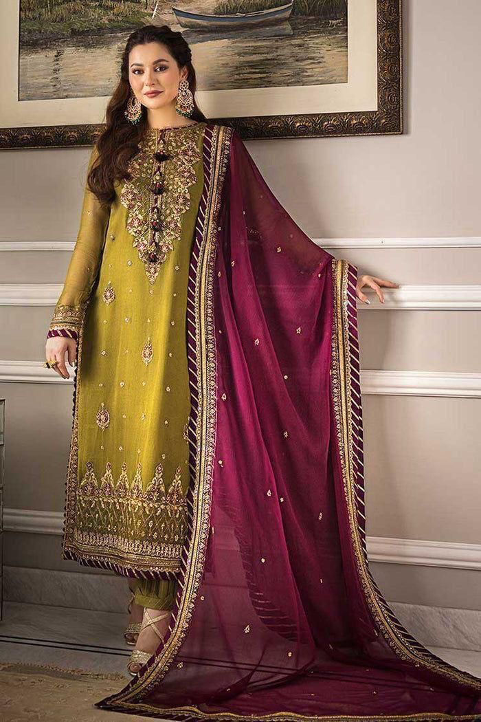 ASIM JOFA -WINTER 3PC LUXURY CHIFFON   DF-107