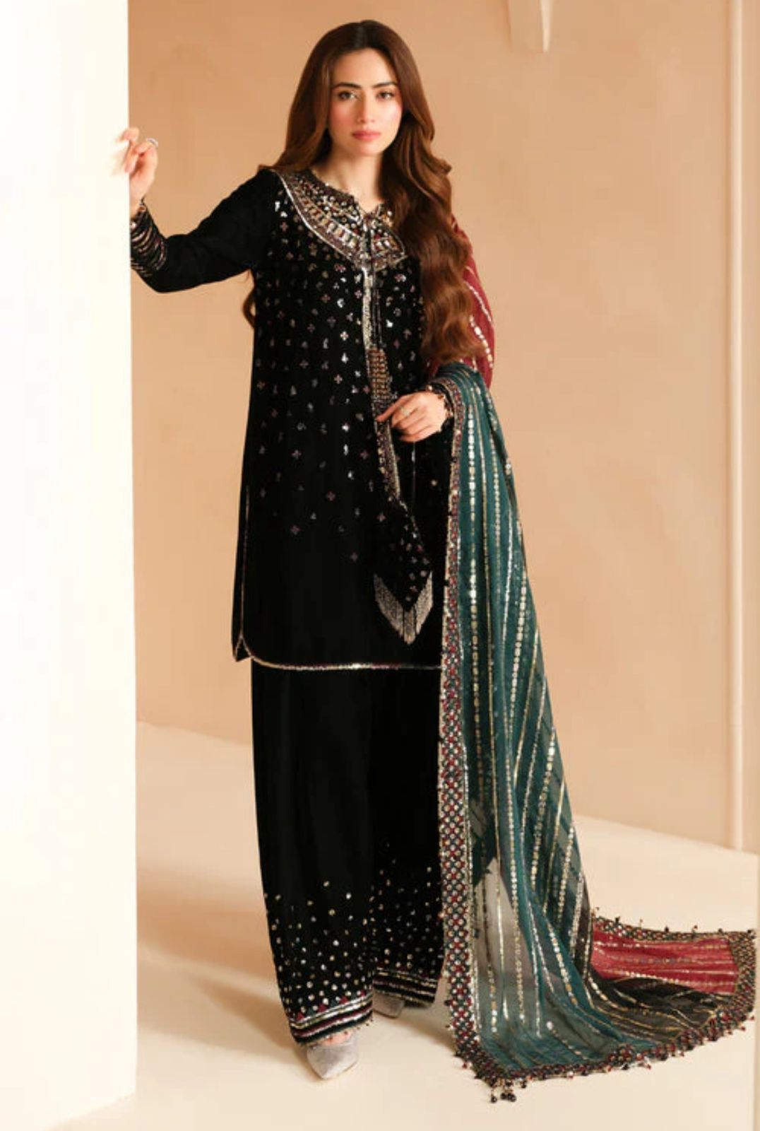 JAZMIN -WINTER 3pc LUXURY VELVET DF-3564