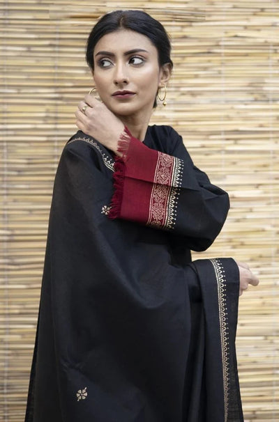 DYOT -3PC DHANAK EMBROIDERED SUIT DF-5629