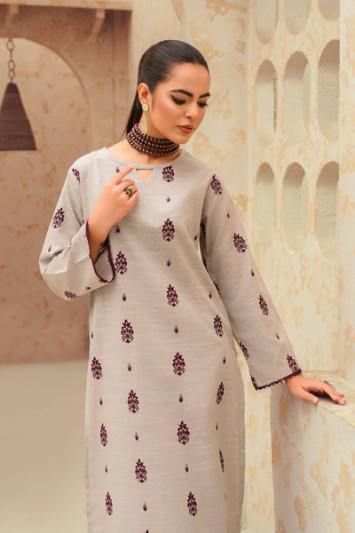 AISLING -3PC UNSTITCHED DHANAK EMBROIDERED SUIT DF-2266