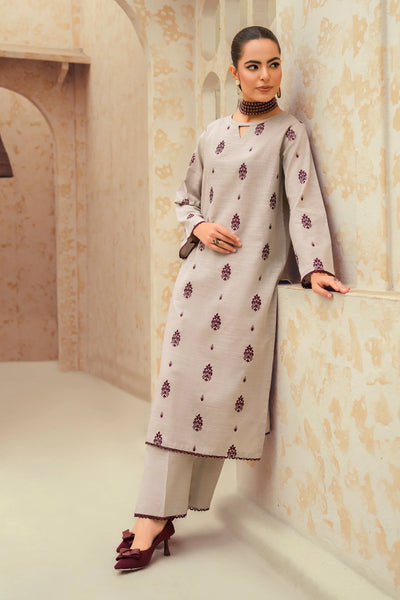 AISLING -3PC UNSTITCHED DHANAK EMBROIDERED SUIT DF-2266