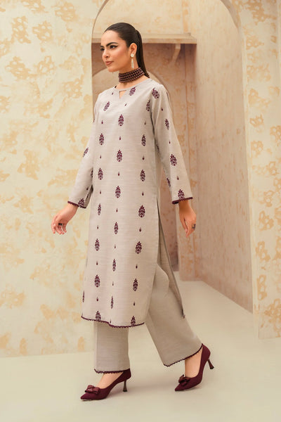 AISLING -3PC UNSTITCHED DHANAK EMBROIDERED SUIT DF-2266