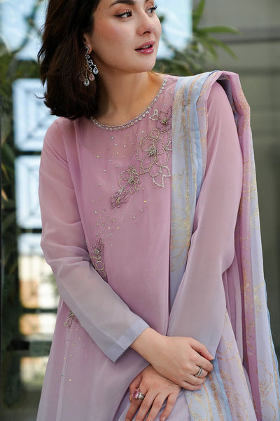 LULUSAR -3PC UNSTITCHED WINTER LUXURY CHIFFON EMBROIDERED SUIT DF-761