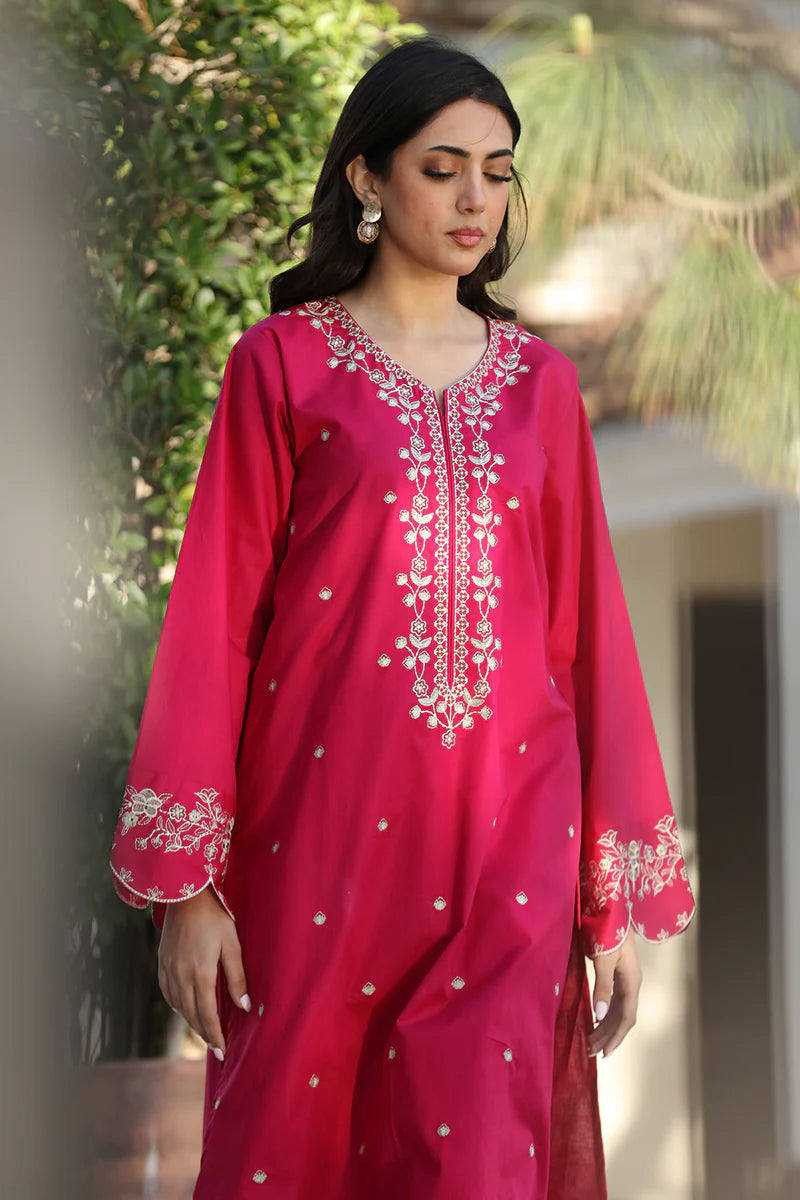 URGE -2PC UNSTITCHED DHANAK EMBROIDERED SUIT DF-678