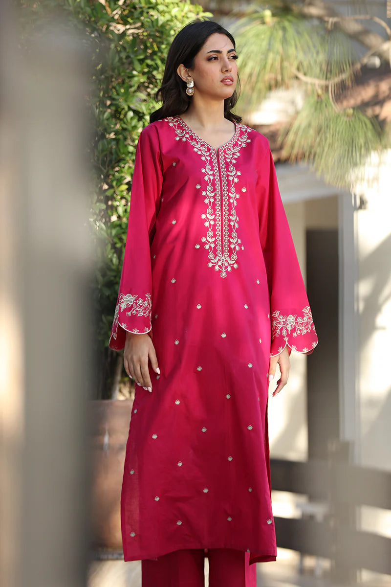 URGE -2PC UNSTITCHED DHANAK EMBROIDERED SUIT DF-678