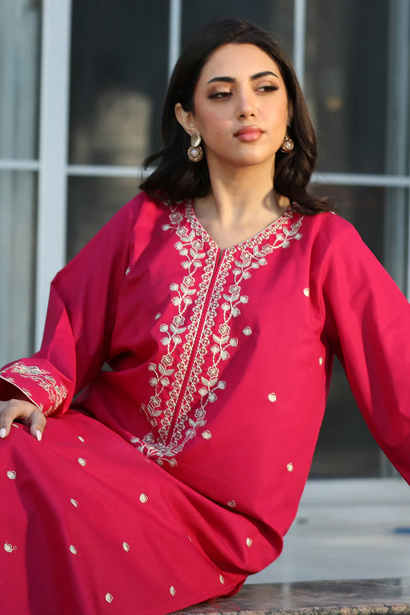 URGE -2PC UNSTITCHED DHANAK EMBROIDERED SUIT DF-678