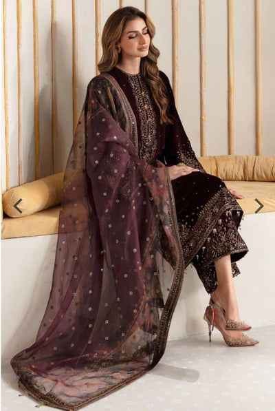JAZMIN -WINTER 3PC LUXURY VELVET DF-105