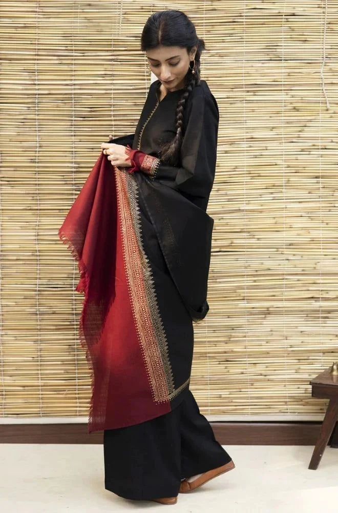 DYOT -3PC DHANAK EMBROIDERED SUIT DF-5629