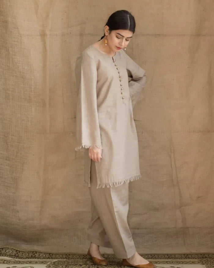 DYOT -3PC DHANAK EMBROIDERED SUIT DF-1854