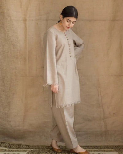 DYOT -3PC DHANAK EMBROIDERED SUIT DF-1854