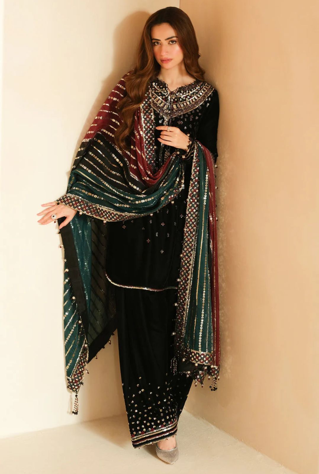 JAZMIN -WINTER 3pc LUXURY VELVET DF-3564