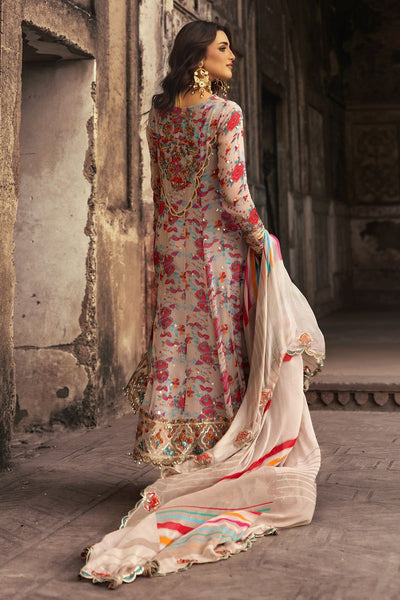 CHARIZMA -3PC UNSTITCHED LUXURY CHIFFON EMBROIDERED SUIT DF-1578