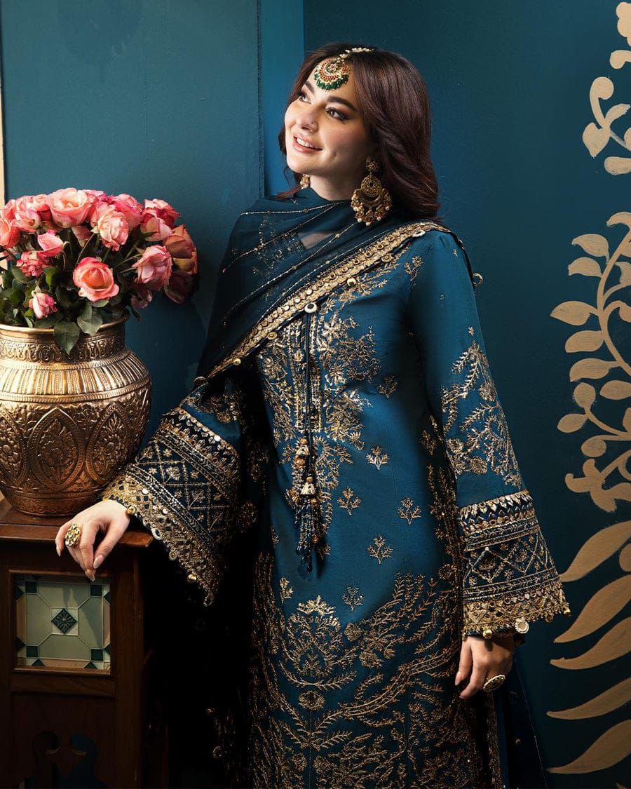 ASIM JOFA -WINTER 3PC LUXURY CHIFFON   DF-108