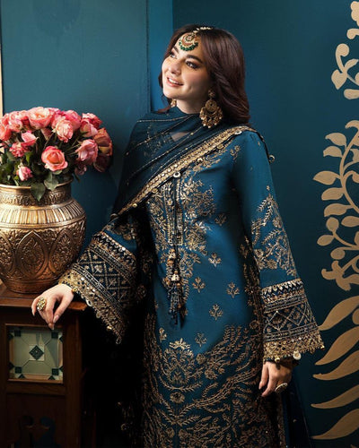 ASIM JOFA -WINTER 3PC LUXURY CHIFFON   DF-108