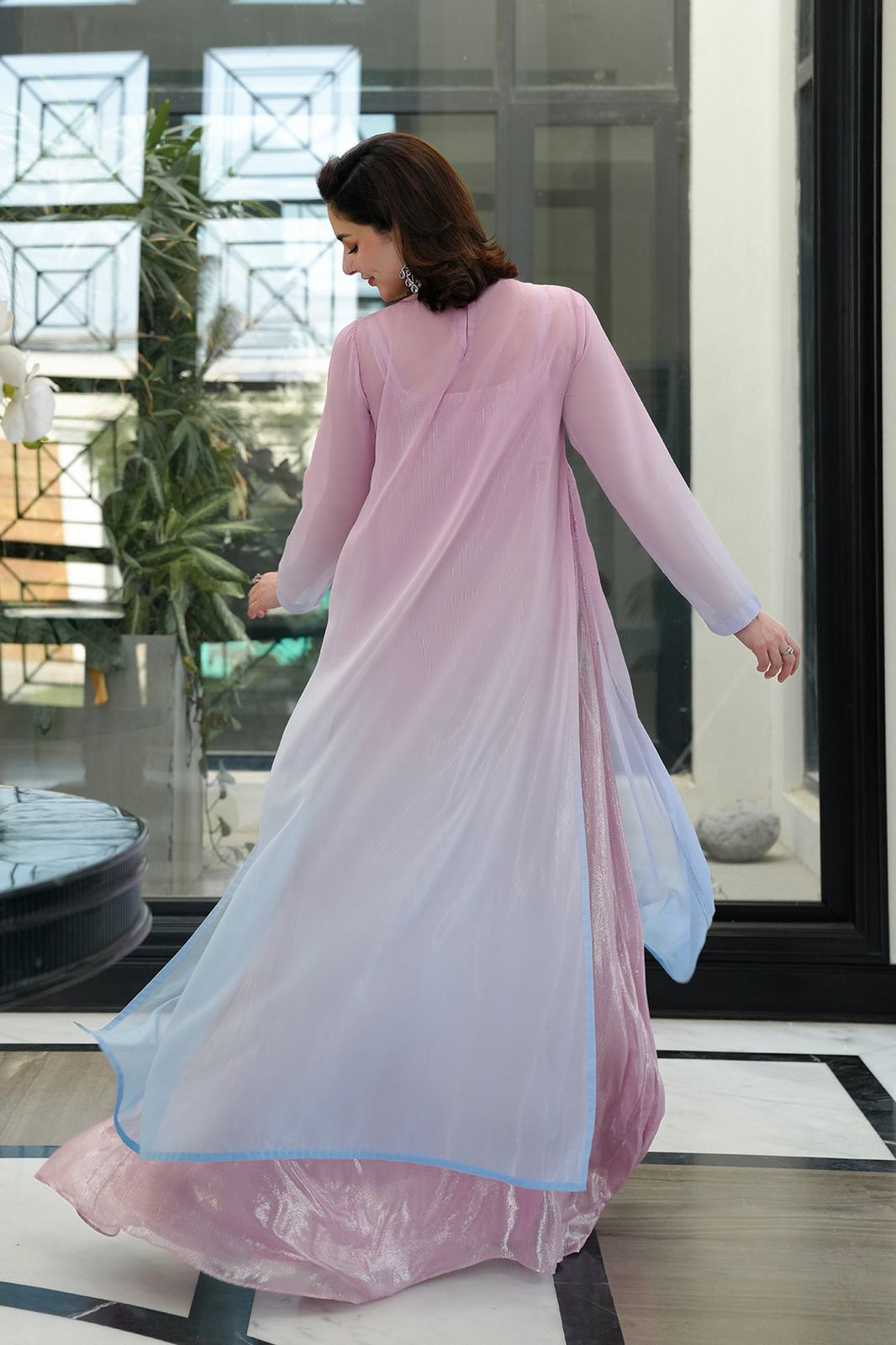 LULUSAR -3PC UNSTITCHED WINTER LUXURY CHIFFON EMBROIDERED SUIT DF-761