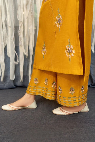 URGE -3PC DHANAK EMBROIDERED SUIT DF-4885