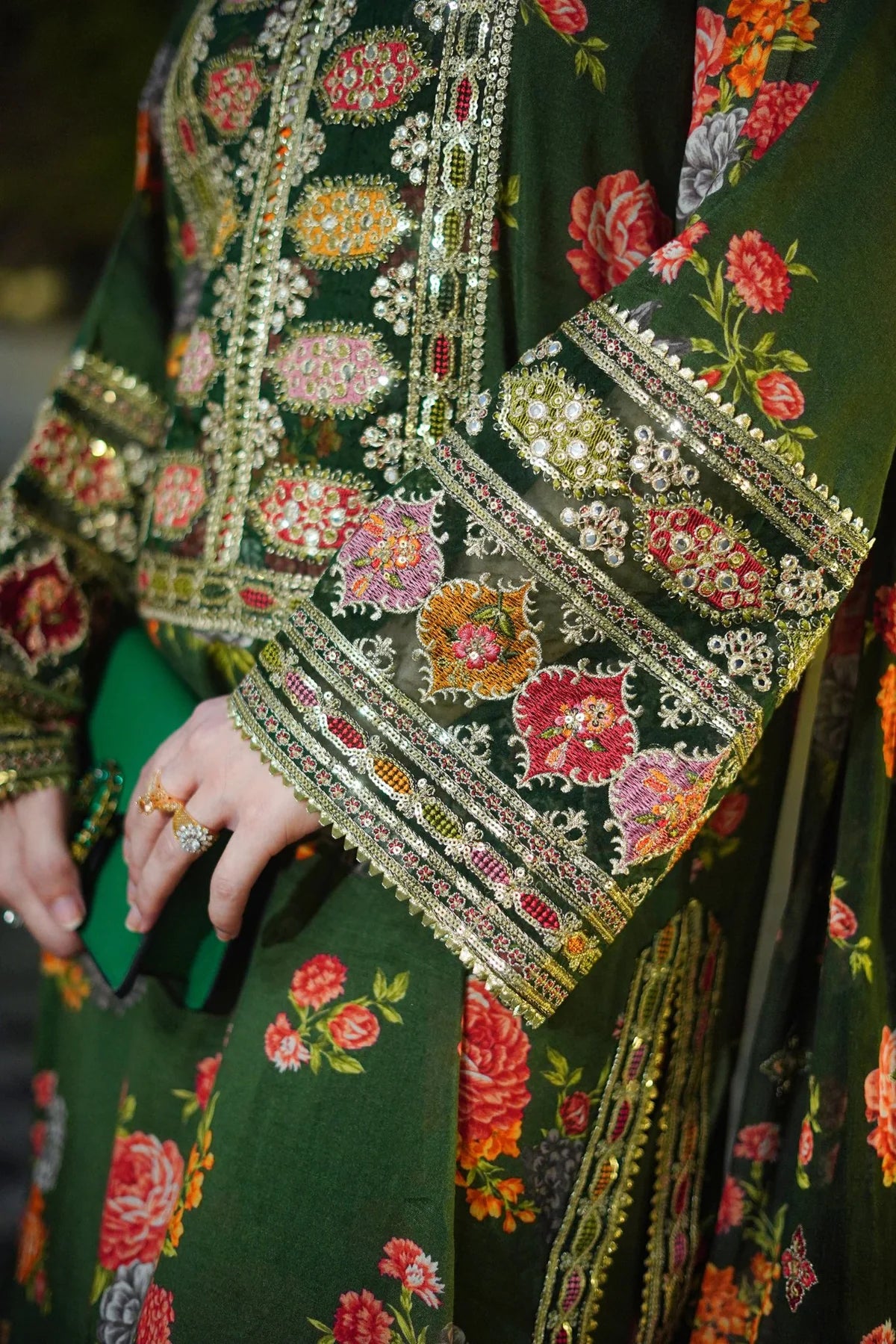 AHMOZI PRESENTING BY ANEELAS COLLECTION  -WINTER 3PC LUXURY SHAMOZ SILK  DF-115