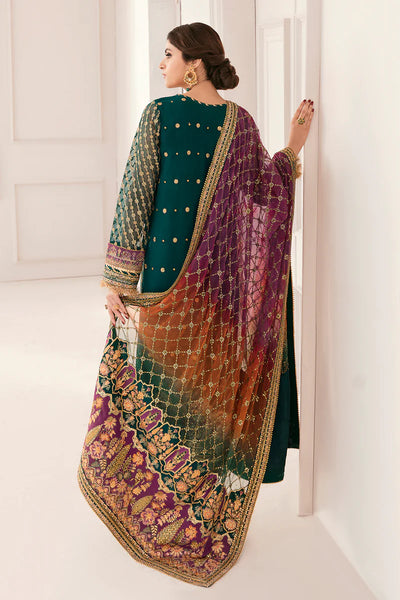 BAROQUE -3PC UNSTITCHED LUXURY EMBROIDERED CHIFFON UNSTITCHED DF-4582