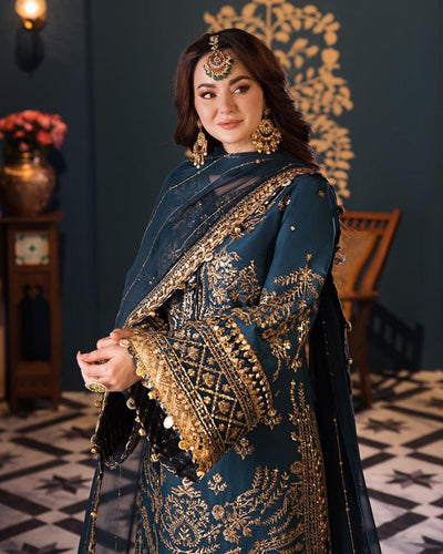 ASIM JOFA -WINTER 3PC LUXURY CHIFFON   DF-108
