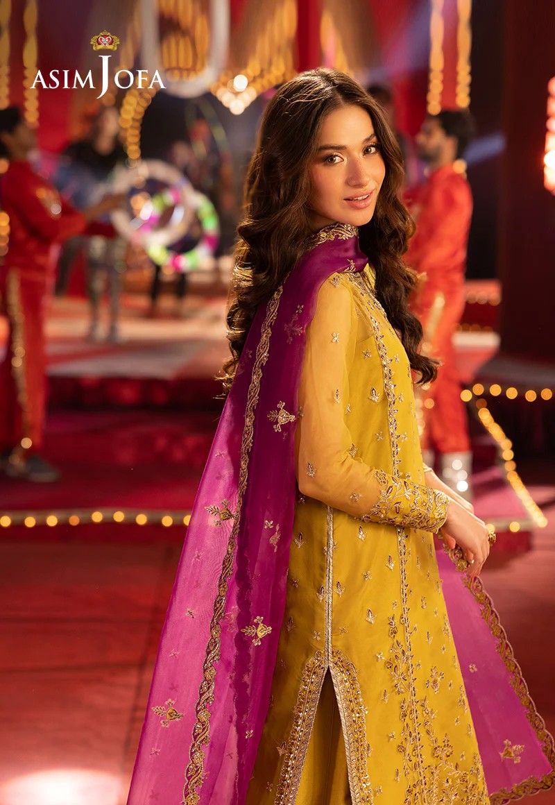 ASIM JOFA  -WINTER 3PC LUXURY CHIFFON   DF-112