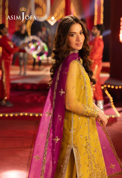 ASIM JOFA  -WINTER 3PC LUXURY CHIFFON   DF-112