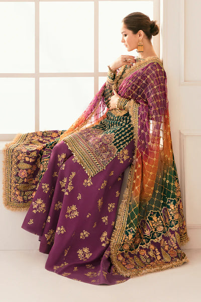 BAROQUE -3PC UNSTITCHED LUXURY EMBROIDERED CHIFFON UNSTITCHED DF-4582