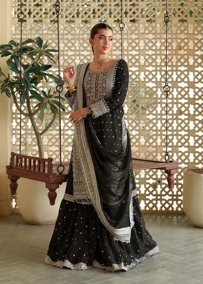 ASIM JOFA -3PC Unstiched LUXURY CHIFFON EMBROIDERED DF-122