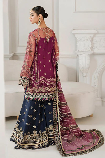 BAROQUE FESTIVE COLLECTION -3PC UNSTITCHED LUXURY NET EMBROIDERED SUIT DF-469