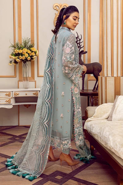 AHMOZI BY ADAN LIBAS WEDDING EDITS -3PC UNSTITCHED LUXURY CHIFFON EMBROIDERED SUIT DF-521