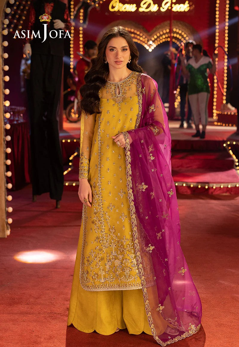 ASIM JOFA  -WINTER 3PC LUXURY CHIFFON   DF-112