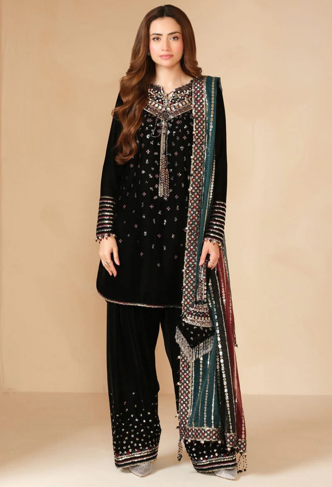 JAZMIN -WINTER 3pc LUXURY VELVET DF-3564