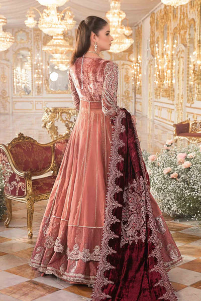 MARIA.B -3PC UNSTITCHED LUXURY NET EMBROIDERED MAXI DF-777