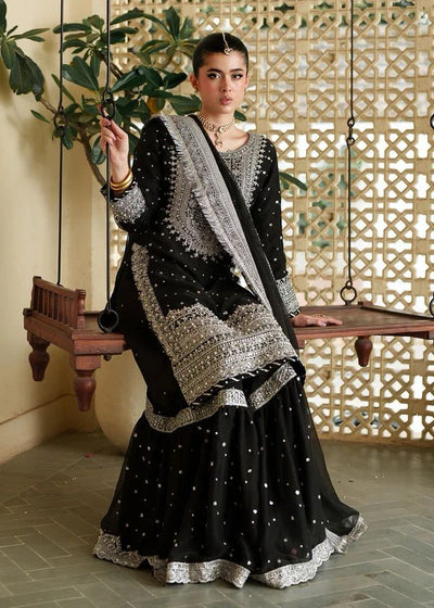 ASIM JOFA -3PC Unstiched LUXURY CHIFFON EMBROIDERED DF-122