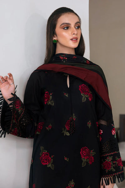 BAROQUE -3PC UNSTITCHED DHANAK EMBROIDERED SUIT DF-5623