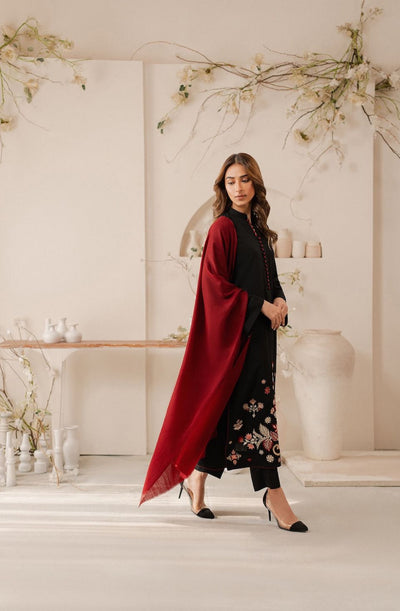 MARIA.B -3PC UNSTITCHED DHANAK EMBROIDERED SUIT DF-5007
