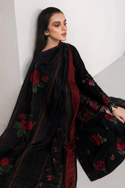 BAROQUE -3PC UNSTITCHED DHANAK EMBROIDERED SUIT DF-5623