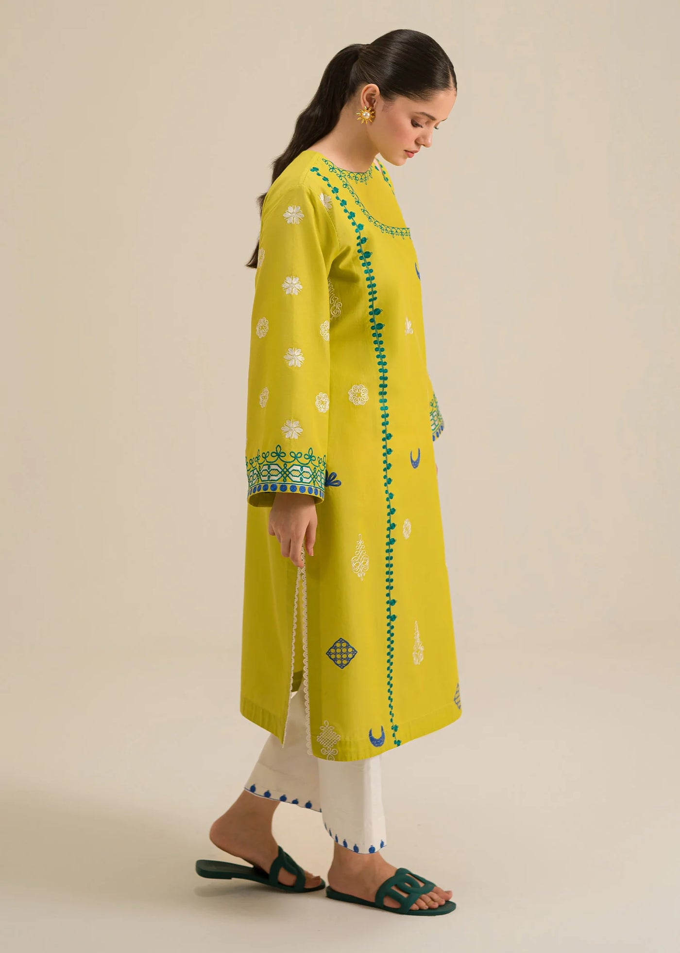 AISLING -2PC UNSTITCHED DHANAK EMBROIDERED SUIT DF-077