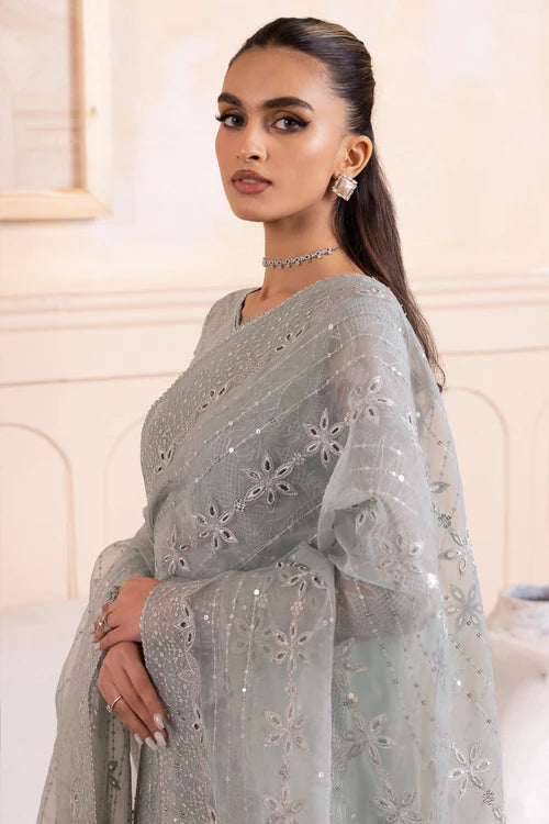 JAZMIN -3PC UNSTITCHED LUXURY CHIFFON EMBROIDERED SUIT DF-1679