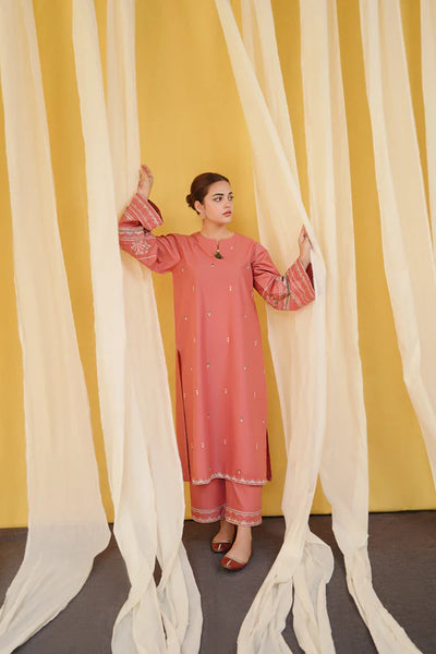 URGE -2PC UNSTITCHED DHANAK EMBROIDERED SUIT DF-168