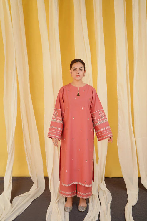 URGE -2PC UNSTITCHED DHANAK EMBROIDERED SUIT DF-168