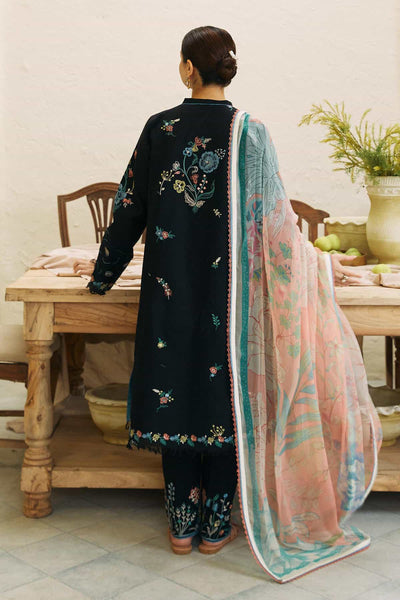 COCO by Zara Shahjahan-3PC DHANAK EMBROIDERED SUIT DF-2534