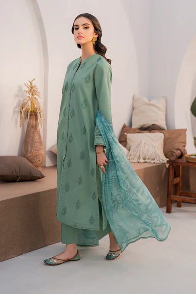JAZMIN -3PC UNSTITCHED DHANAK EMBROIDERED SUIT DF-1592