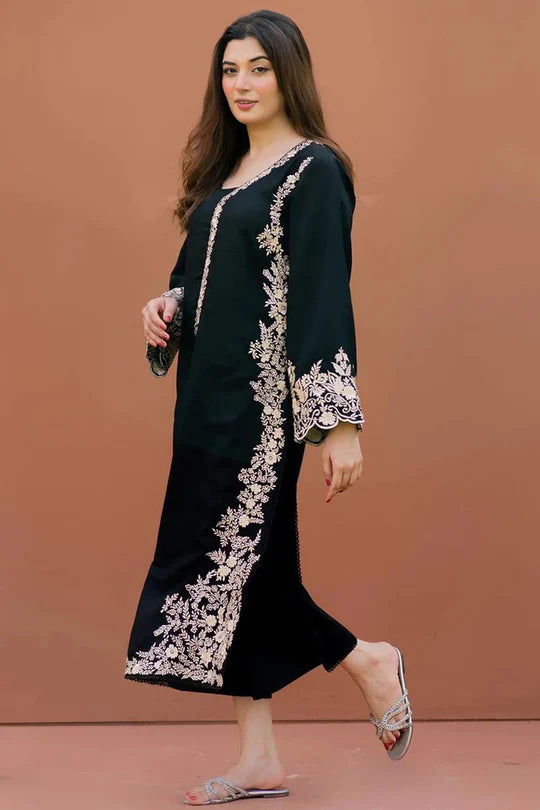 AISLING -2PC UNSTITCHED DHANAK EMBROIDERED SUIT DF-198