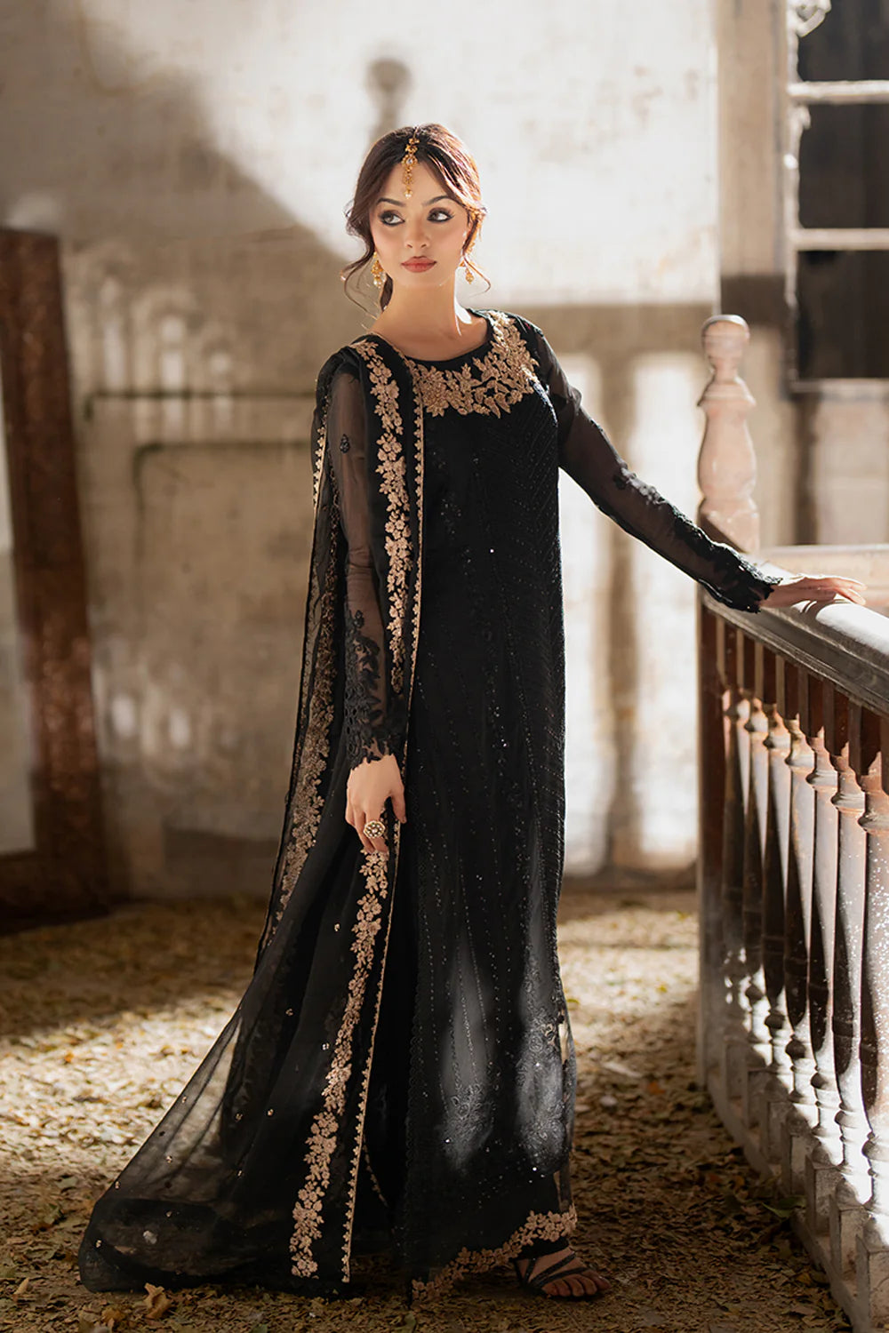 AZURE -3pc Chiffon Embroidered Unstitched Collection