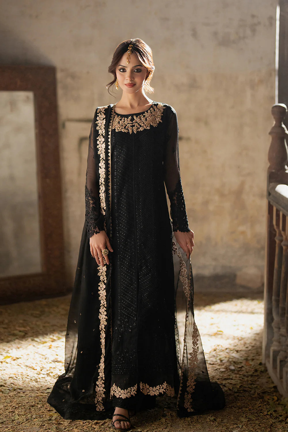 AZURE -3pc Chiffon Embroidered Unstitched Collection