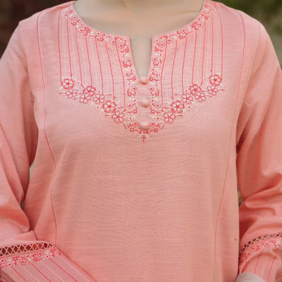Baroque -3PC DHANAK EMBROIDERED SUIT DF-3872