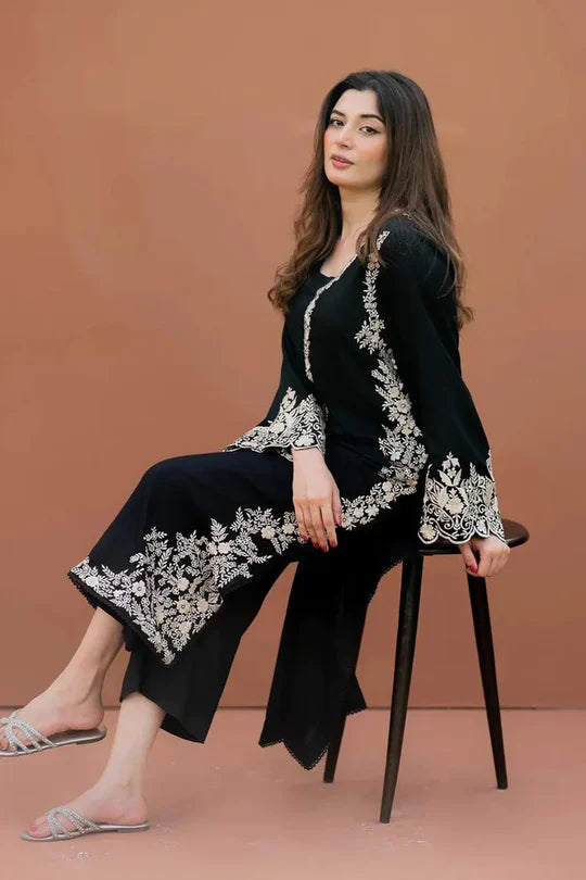 AISLING -2PC UNSTITCHED DHANAK EMBROIDERED SUIT DF-198
